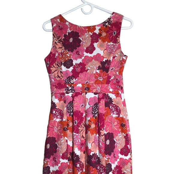 Liberty of London Sheath Dress size 2 Multi color Floral Print Knee Leng… - Picture 14 of 16